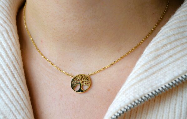 Collier ARBRE DE VIE couleur or
