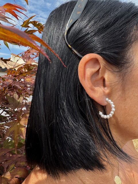 Boucles d'oreilles CHIRINE Blanc