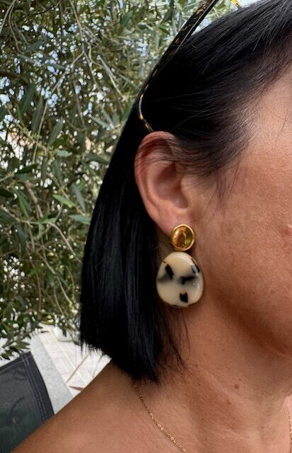 Boucles d'oreilles AULDE Couleur Léopard