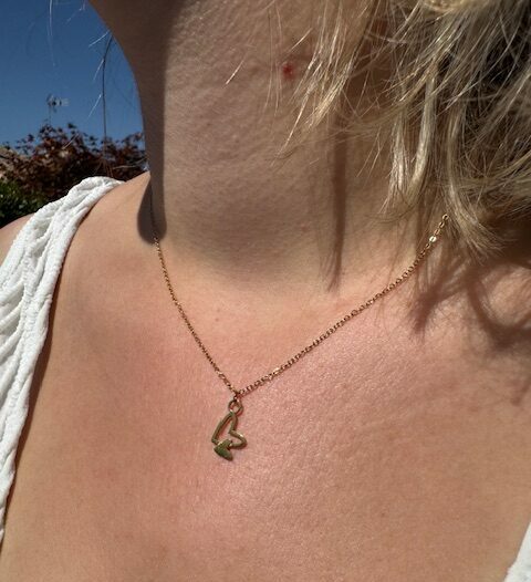 Collier Cœur Agneta couleur or