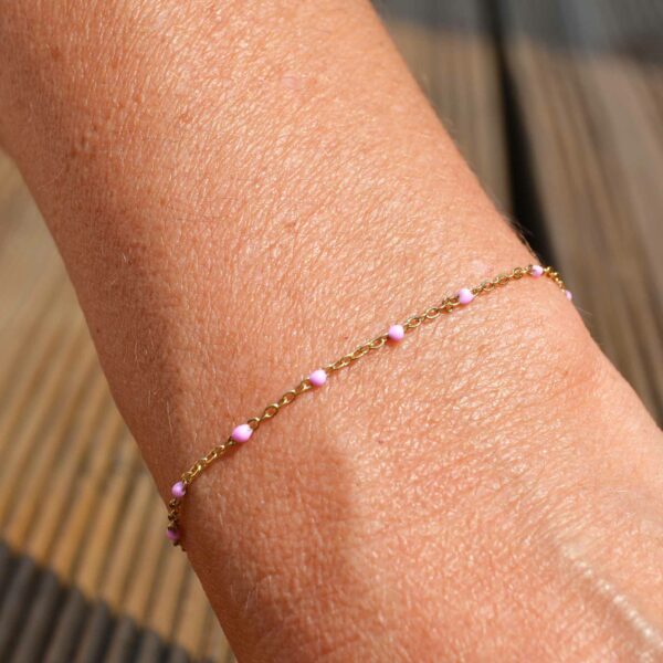 Bracelet PERLE ROSE or