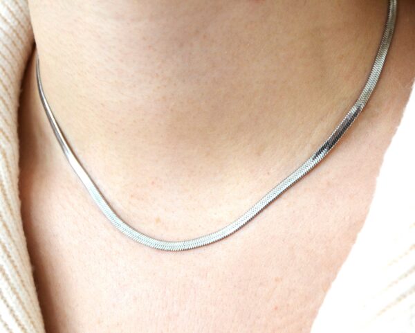 Collier SERPENTINE couleur argent