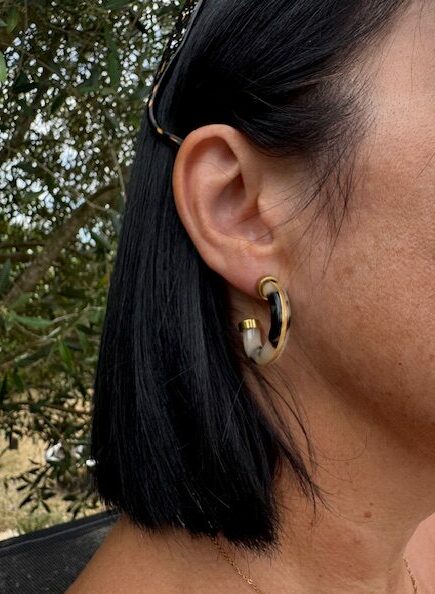Boucles d'Oreilles Créole Léopard