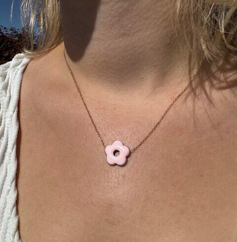 Collier Fleur AILA Rose